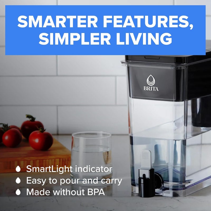 BRITA موزع مياه UltraMax كبير مع فلتر BritaPlus 1، سعة 27 كوب، أسود (قد يختلف التعبئة) - Image 5